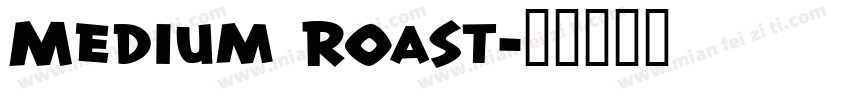 Medium Roast字体转换